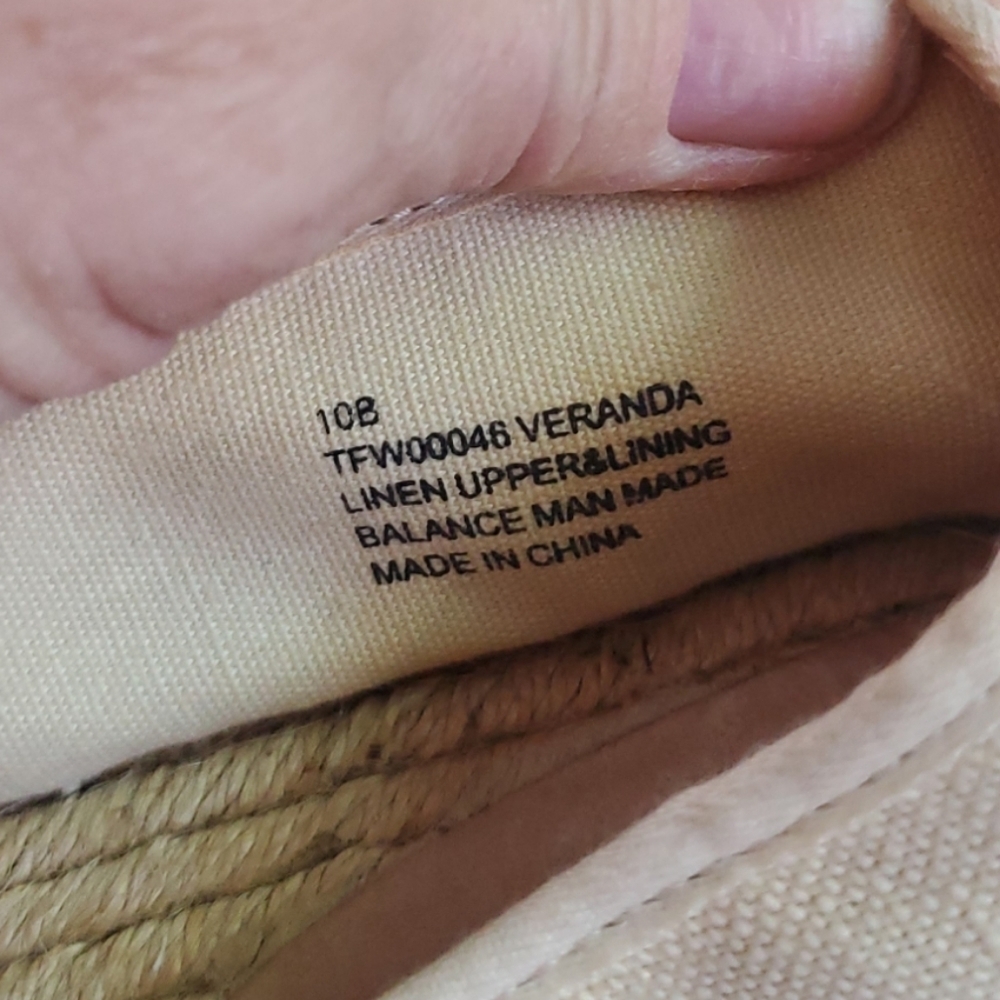 TOMMY BAHAMA linen espadrille sandals 10B - Picture 5 of 5